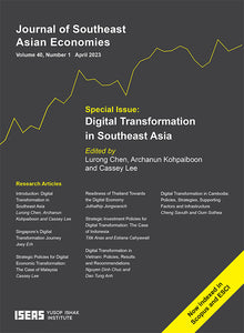 [eJournals]Journal of Southeast Asian Economies Vol. 40/1 (April 2023). Special issue on "Digital Transformation in Southeast Asia" (Digital Transformation in Vietnam: Policies, Results and Recommendations)